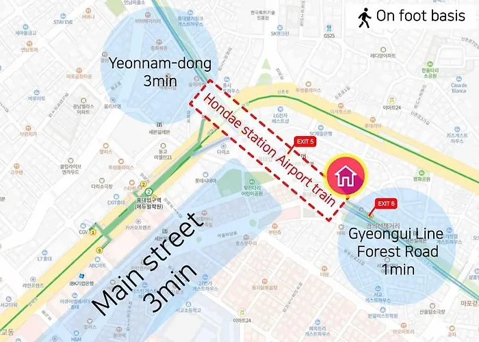 Near Hongik University Station Suite Room